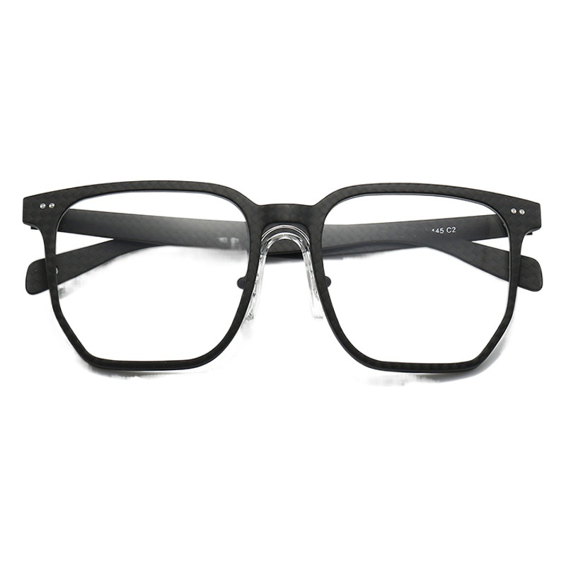 STUDIOMUKU madera fresca gafas de fibra de carbono doméstica gafas de baloncesto marco ligero marco negro marco cuadrado gafas marco