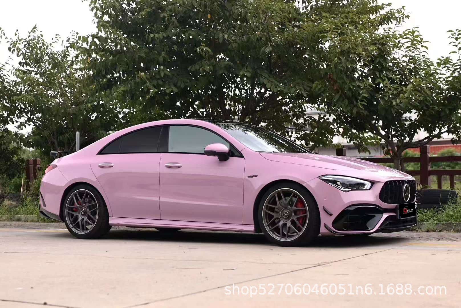 Suitable for Mercedes-Benz CLA(W118)20-23 modified AMG CLA45 front bar, middle net and rear bar, rear lip and tail throat