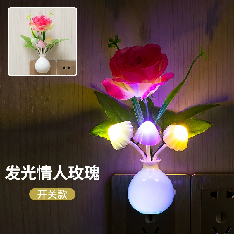 LED ночник, световая лента, красочный переключатель, светильники для кровати для кормления, Амазон