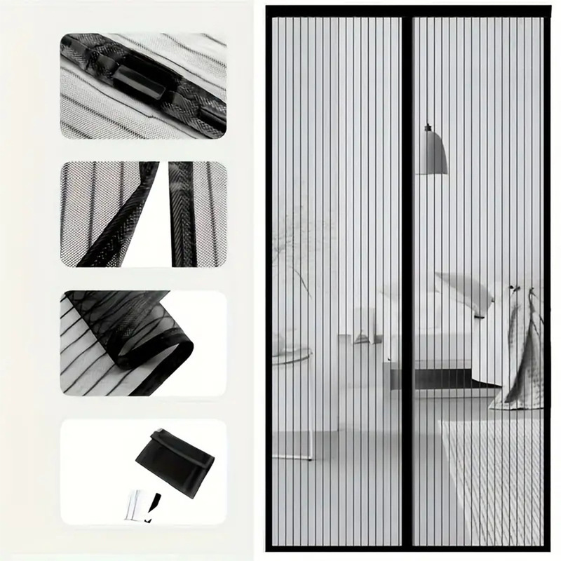 Door Curtain Magnetic Anti-mosquito Door Curtain Screen Door Window Anti-mosquito Door Curtain Punch-free Door Curtain Bedroom Shelter Curtain Door Curtain Summer