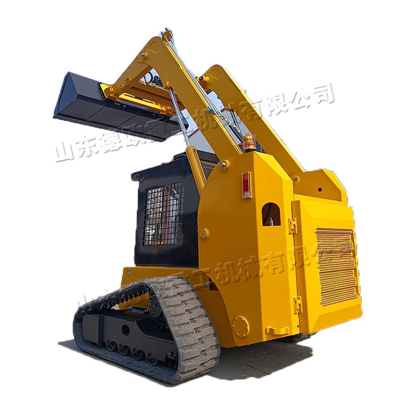 履带式园林绿化铲土机 燃油式一机多用装载机 农林铲装挖掘机