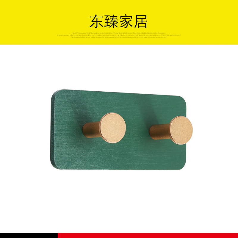 Fábrica al por mayor nórdica creativa ropa de madera sólida gancho ponche libre de bambú cocina y baño ropa de entrada sombrero fuerte gancho pegajoso gancho