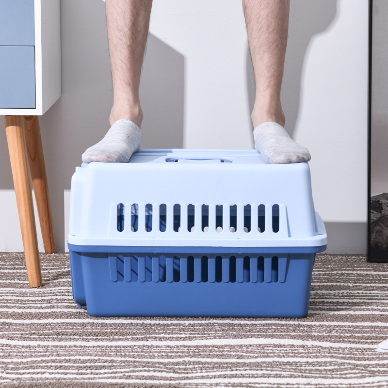 Jaula de Transporte para Mascotas al por Mayor, Jaula Grande para Gatos Montable en el Automóvil, Jaula Transpirable para Mascotas de Air China, Jaula para Perros y Gatos