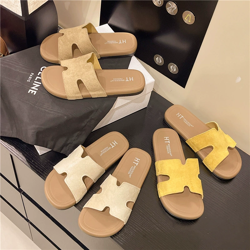 Женские сандалии в стиле островного отдыха, новые модные пляжные тапочки Birkenstock для летней уличной одежды.