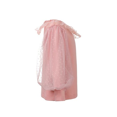 Baby Girl Base Layers Top Autumn Winter Small Medium Children Fashion Versatile Baby Girl Autumn Clothing Bubblesleeve T-shirt Dropshipping