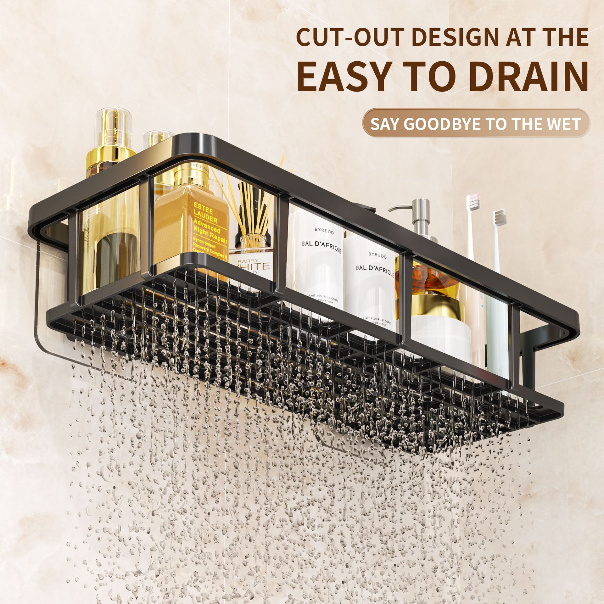 Bathroom Toilet Storage Rack Punch-Free Storage Rack Wall-Mounted Toilet Bathroom Sink Kitchen Storage Storage