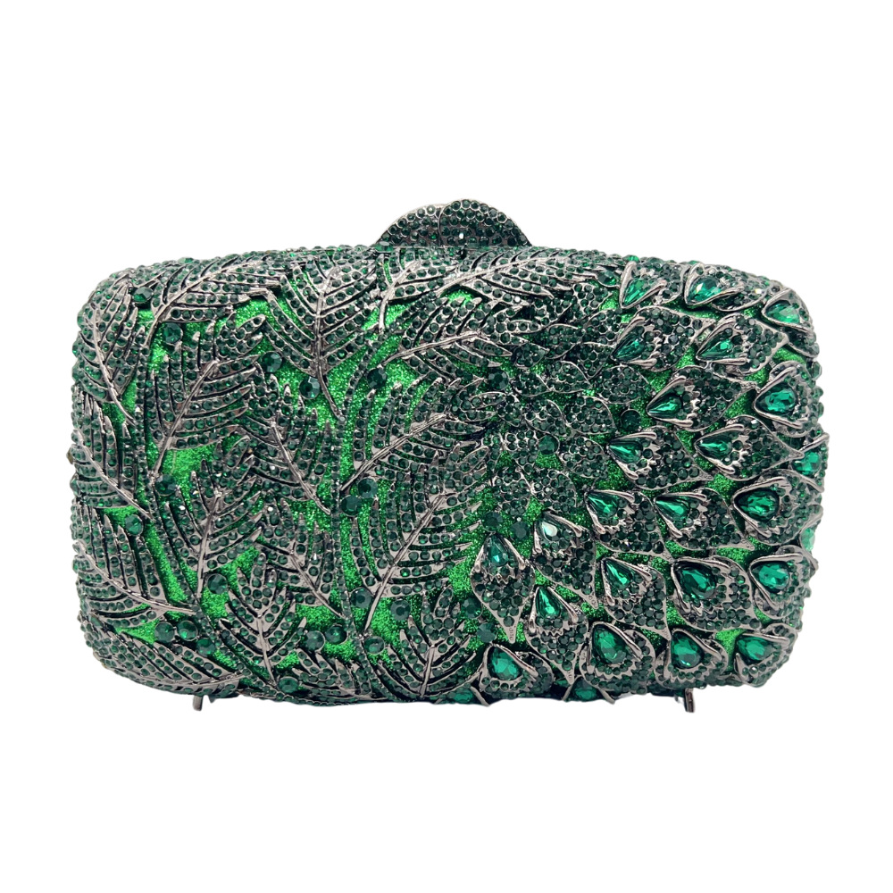 Europa y los Estados Unidos de nuevo coco de diamantes de agua de mano bolsas de banquete de diamantes bolsas de banquete de diamantes Crystal Clutch