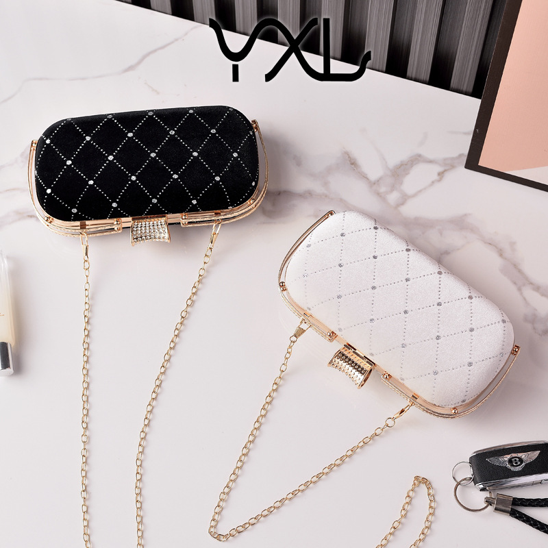 Bolsa de cena de terciopelo de moda transfronteriza bolsa de cena de linger retro cheongsam bolso de mano brillante su reunión anual bolso de oro de mujer