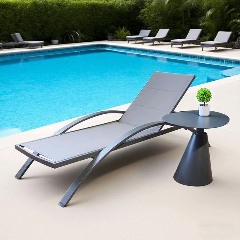 Silla al aire libre Residencia patio piscina silla de playa silla de ocio a prueba de agua protección solar villa nórdica silla de playa jardín