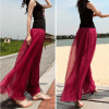 Watkins Chiffon Wide leg pants Paige Drape Elegant Thin section Borneol Slacks Casual pants trousers Show thin