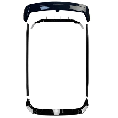 Spoiler Standard Version Front Lip, Side - high-8-standard-version-body-parts-piano-black-2020-2024