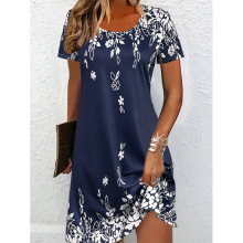 A 38715 V-neck casual women's dress V ������Ůʿ����ȹ