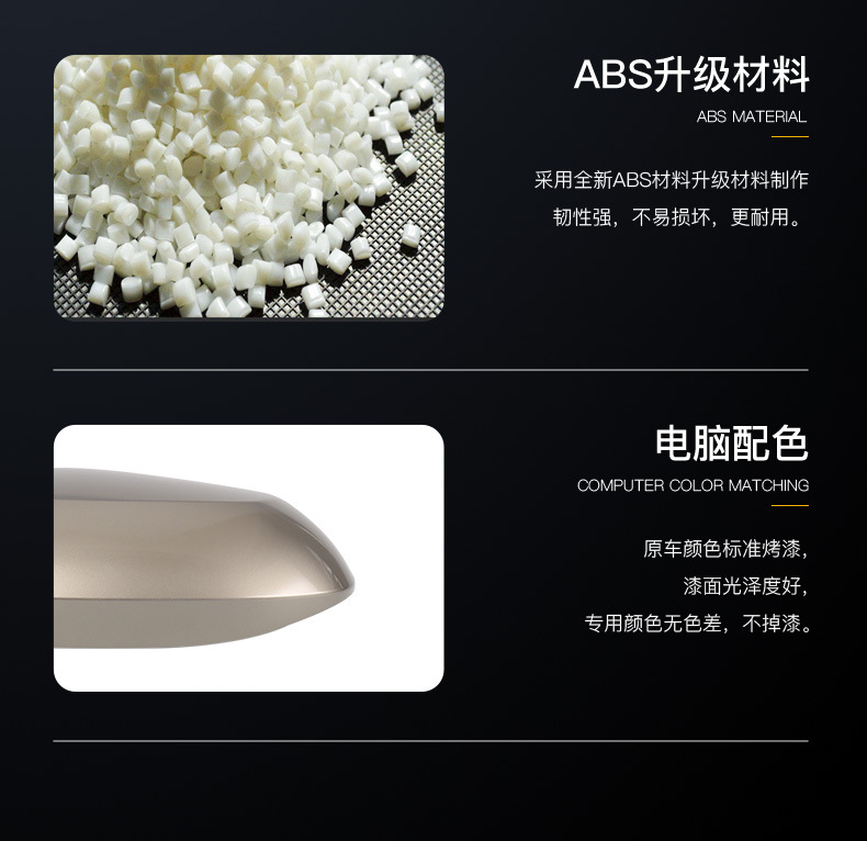 Suitable for 2014-2024 Audi A3 rearview mirror housing, A3L reversing mirror lens, turn signal reflector frame, lower bottom shell