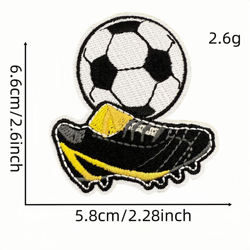 新しい漫画サッカースポーツ刺繍布ステッカーカラー落書きパッチコンピュータ刺繍衣類アクセサリー在庫卸売|undefined