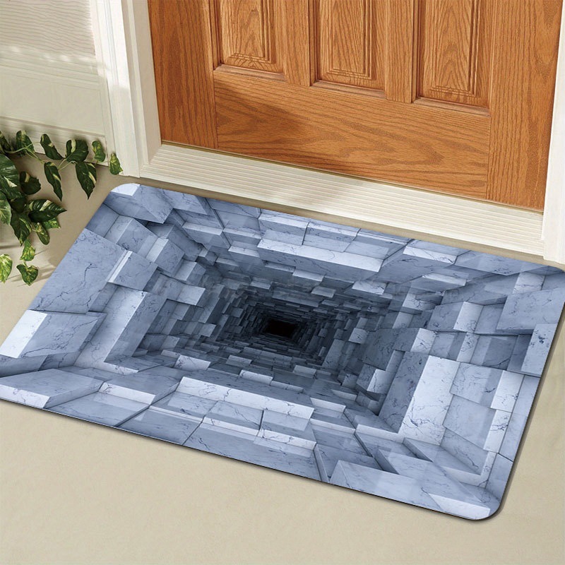 3d Illusion Badematte Rutschfest Saugfähig Waschbar Teppich_voghion.com