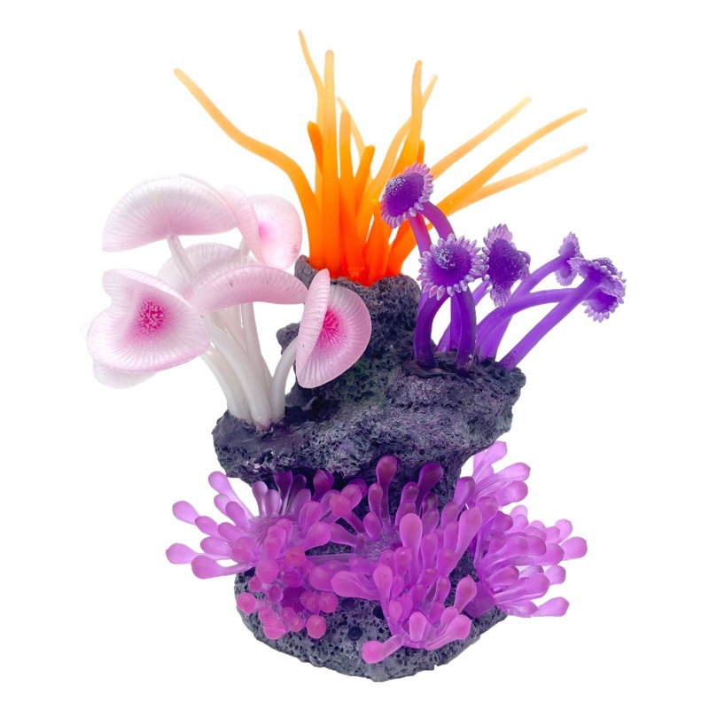 Tanque de peces de coral artificial paisaje lámpara de queroseno Casa Refugio falso árbol de coral tanque de peces decoración del paisaje tanque de agua de mar paisaje