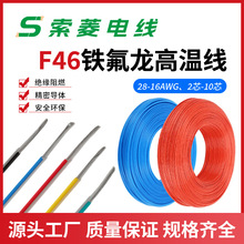 厂家现货FF46-1氟塑料高温线0.12-10平方耐高温200度航空航天线缆