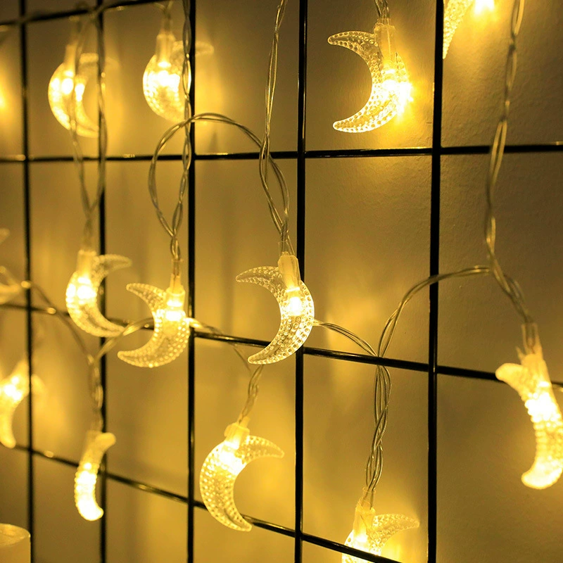 Фабричная оптовая LED цветная светодиодная гирлянда со звёздами, световой зонт звезды, луна в комнате, декоративный свет, праздничная лампа
