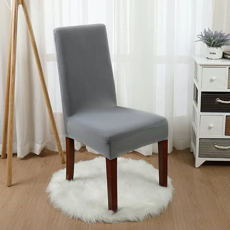 跨境椅子套罩高级背座一体餐椅加厚弹力纯色全包连体酒店座椅套