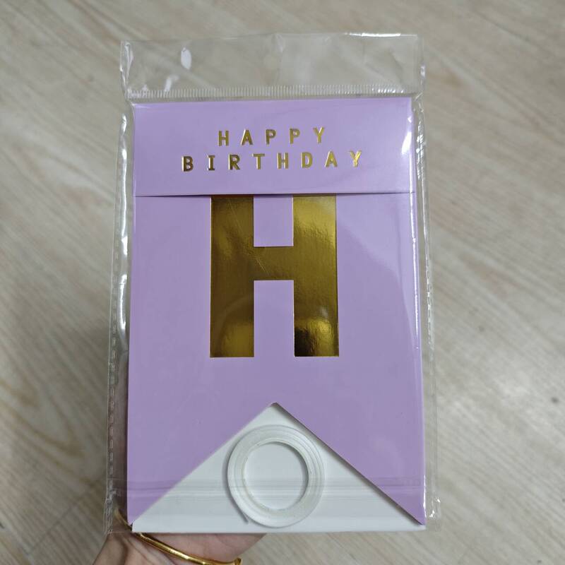 箔押し魚尾誕生日おめでとう旗happy birthdayパーティー装飾誕生日おめでとうバナー花|undefined