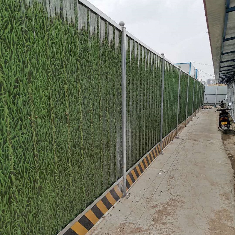 批发组装式小草彩钢铁皮围挡工地临时施工防护栏拆装方便量大优惠