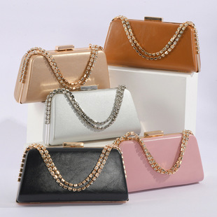 Early spring new handbag bag fashion design chain shoulder bag PU banquet pillow bag ladies dinner bag wholesale