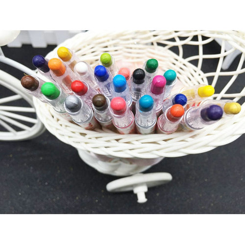 Wholesale 24 color rotating crayons set kindergarten color crayons 12 colors children's oil pastels 18 colors safe