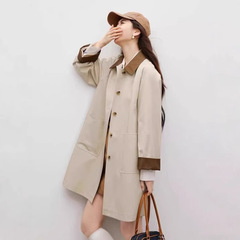 2025春系カーキ風衣春女装巴恩弛緩感が痩せています。