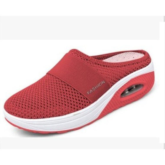 Baotou small mesh slippers women's heel-less half slippers thick-soled slippers women's mesh half slippers women manufacturers wholesale