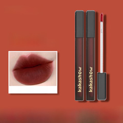 kakashow黑緞唇釉絲絨啞光唇釉顯白口紅秋冬不易沾杯唇泥唇釉批發
