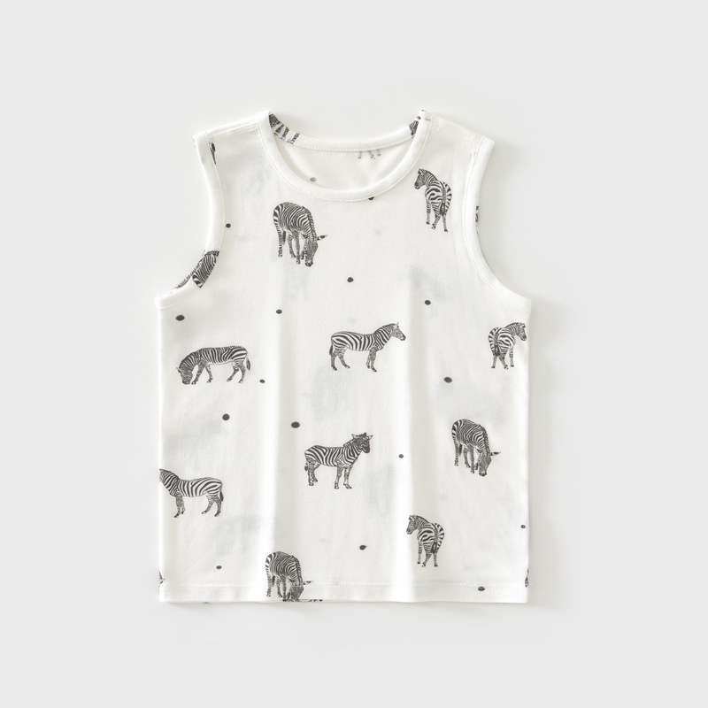 Baby Summer Personalized Small Vest Boys' and Girls' Clothes Baby Pajamas Newborn Children 0-2 Years Old Summer Single Top Baby Summer Personalized Small Vest Boys' and Girls' Clothes Baby Pajamas Newborn Children 0-2 Years Old Summer Single Top