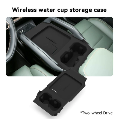 Suitable for 24-26 models of Jaecoo J6 EV, wireless charging integrated water cup cover ICAR03 silicone protective anti-slip mat (Anti-slip mat) - 24-26-models-of-jaecoo-j6evicar-03-wireless-charging-integrated-cup-holder-two-wheel-drive