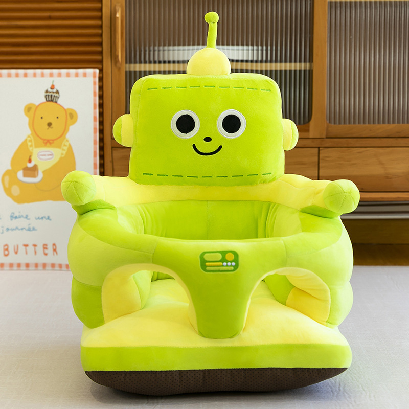 跨境新款婴幼儿防摔毛绒座椅卡通宝宝学坐沙发练习坐姿靠背餐椅子|undefined