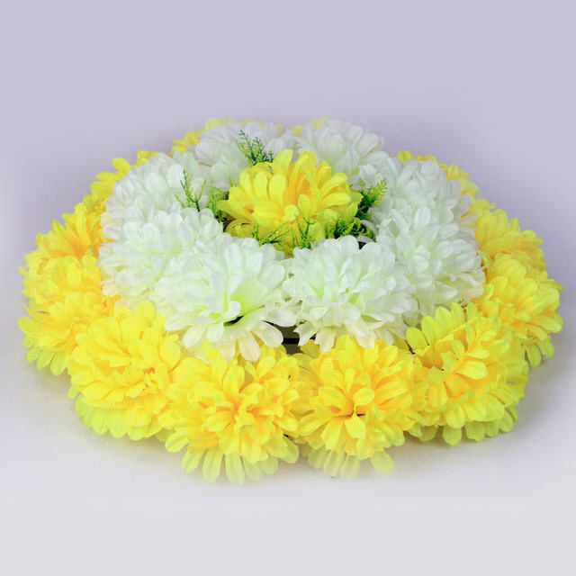 new pattern Simulation daisy Wreath Silk flower 50cm Chrysanthemum Qingming Sacrifice Grave Cemetery