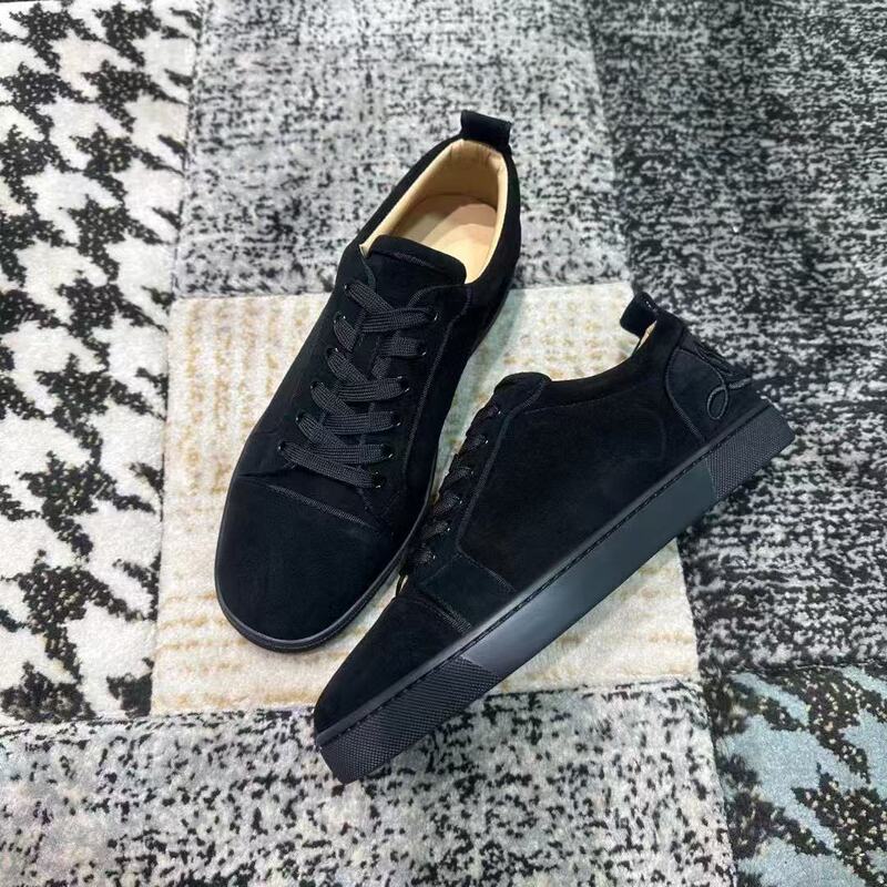 Guangzhou Shoes European Station Leather Cl Letter Red Bottom Black Sneakers Spring & Fall New Trendy Shoes Casual Shoes Personalized Men's Shoes Guangzhou Shoes European Station Leather Cl Letter Red Bottom Black Sneakers Spring & Fall New Trendy Shoes Casual Shoes Personalized Men's Shoes