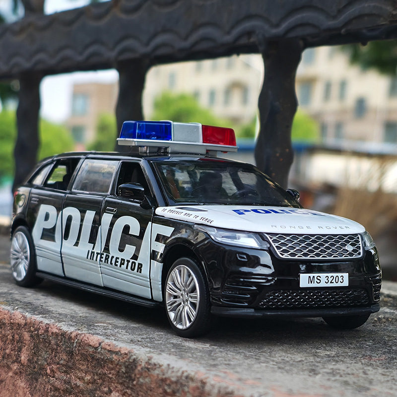 Ming Sheng 1/32 Lengthened Land Rover Aurora Police Car Alloy Car Model Huili Acousto-optic Toy Off-road Vehicle Boxed Ming Sheng 1/32 Lengthened Land Rover Aurora Police Car Alloy Car Model Huili Acousto-optic Toy Off-road Vehicle Boxed