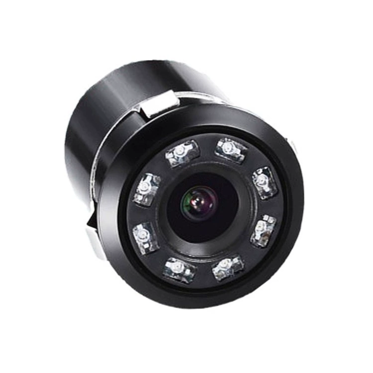 General car punch hole car camera 8-light image CCD high-definition reversing rear view car camera