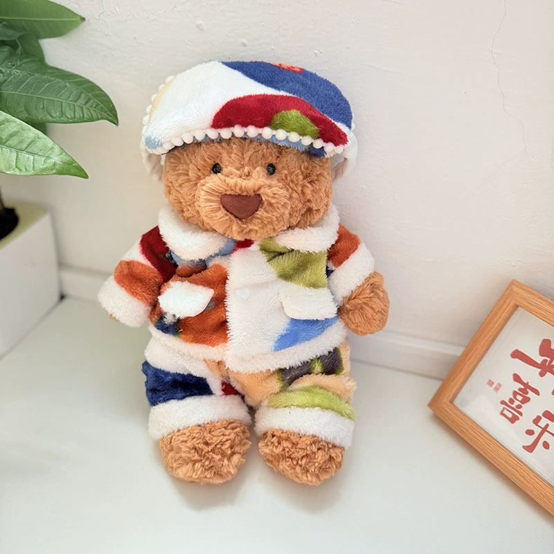 Котята Барселона Bear Clothes Барселона Bear Clothes Фланелевые пижамы Набор eye mask Cute Dressup
