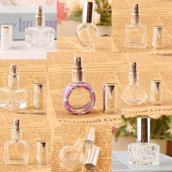 10ml Portable Square Bottle Spray Perfume Love Bottle Press Bottle Perfume Bottling Portable Spray Bottle Wholesale