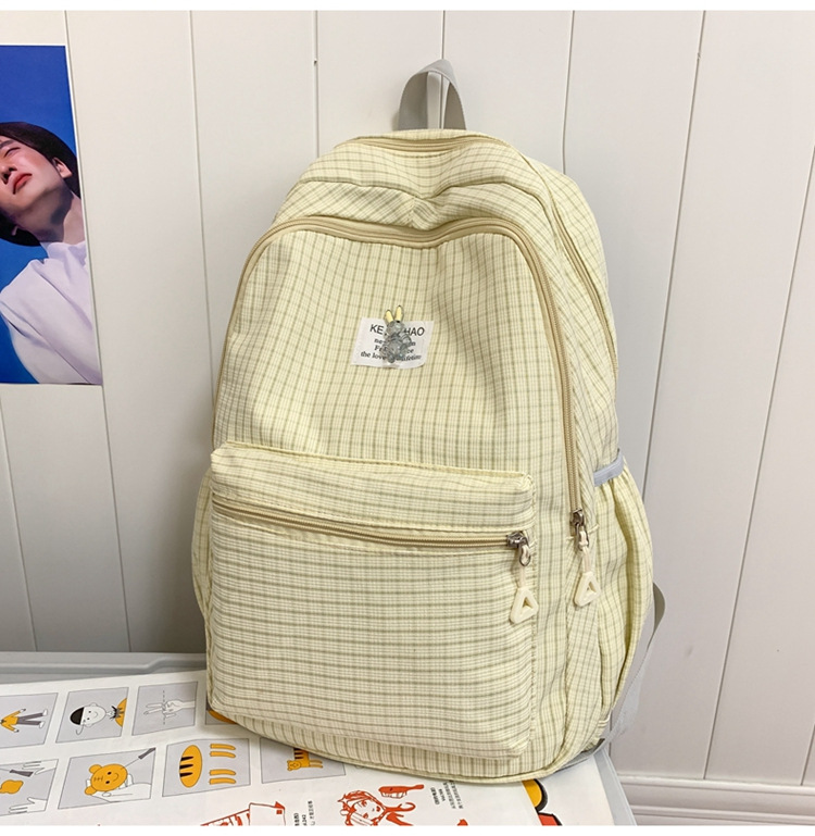 Nueva Mochila De estudiante masculino y femenino simple Estudiante universitario mochila de estudiante de escuela intermedia y secundaria Mochila de tela Oxford de gran capacidad