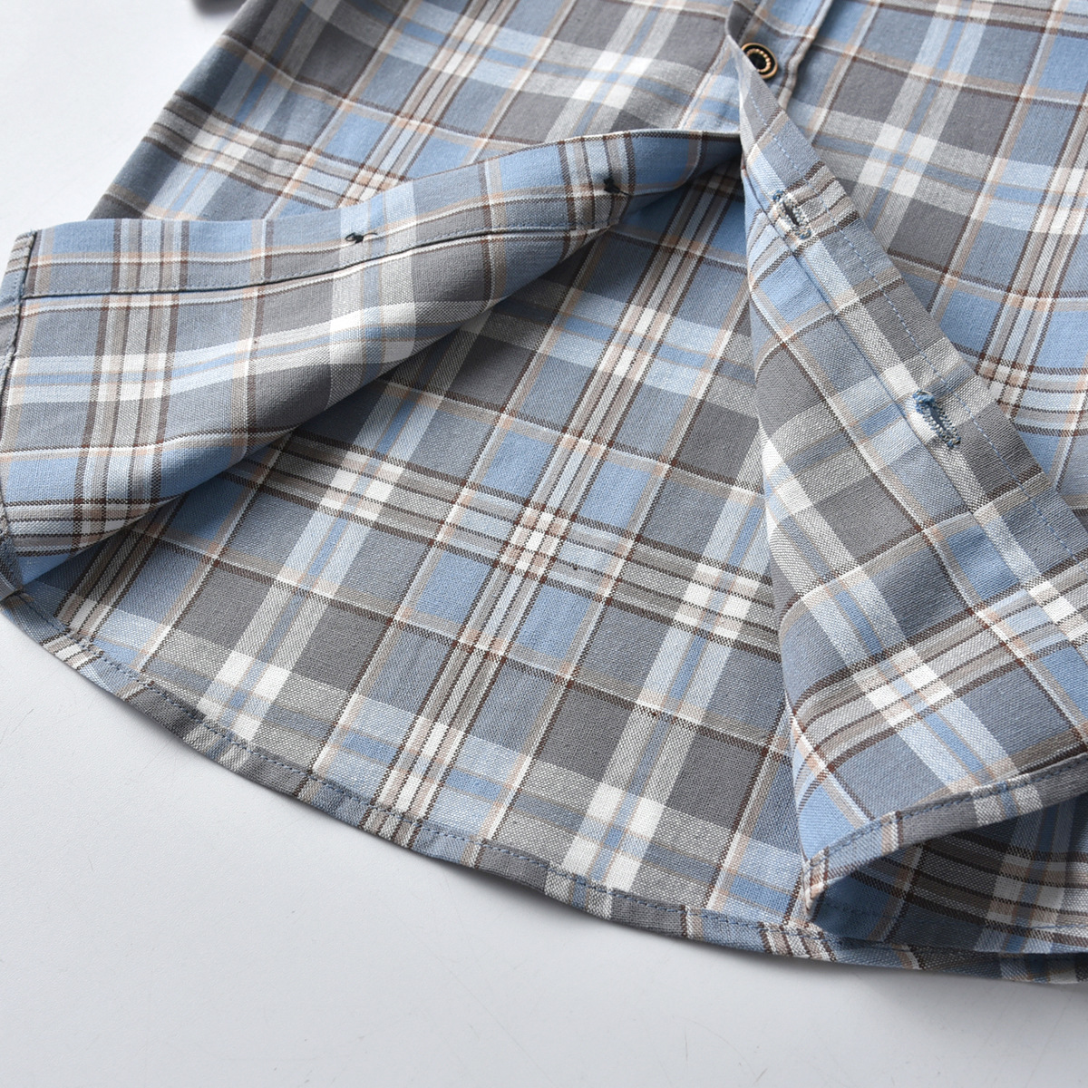 Simple Style Plaid Cotton T-shirts & Shirts display picture 7