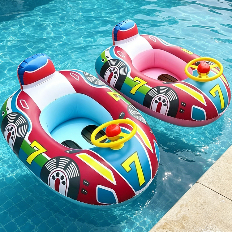Anillo de natación infláble para niños pequeños barcos de agua para bebés embarcaciones de agua engrosado PVC asiento de niños PVC ecológico image 19