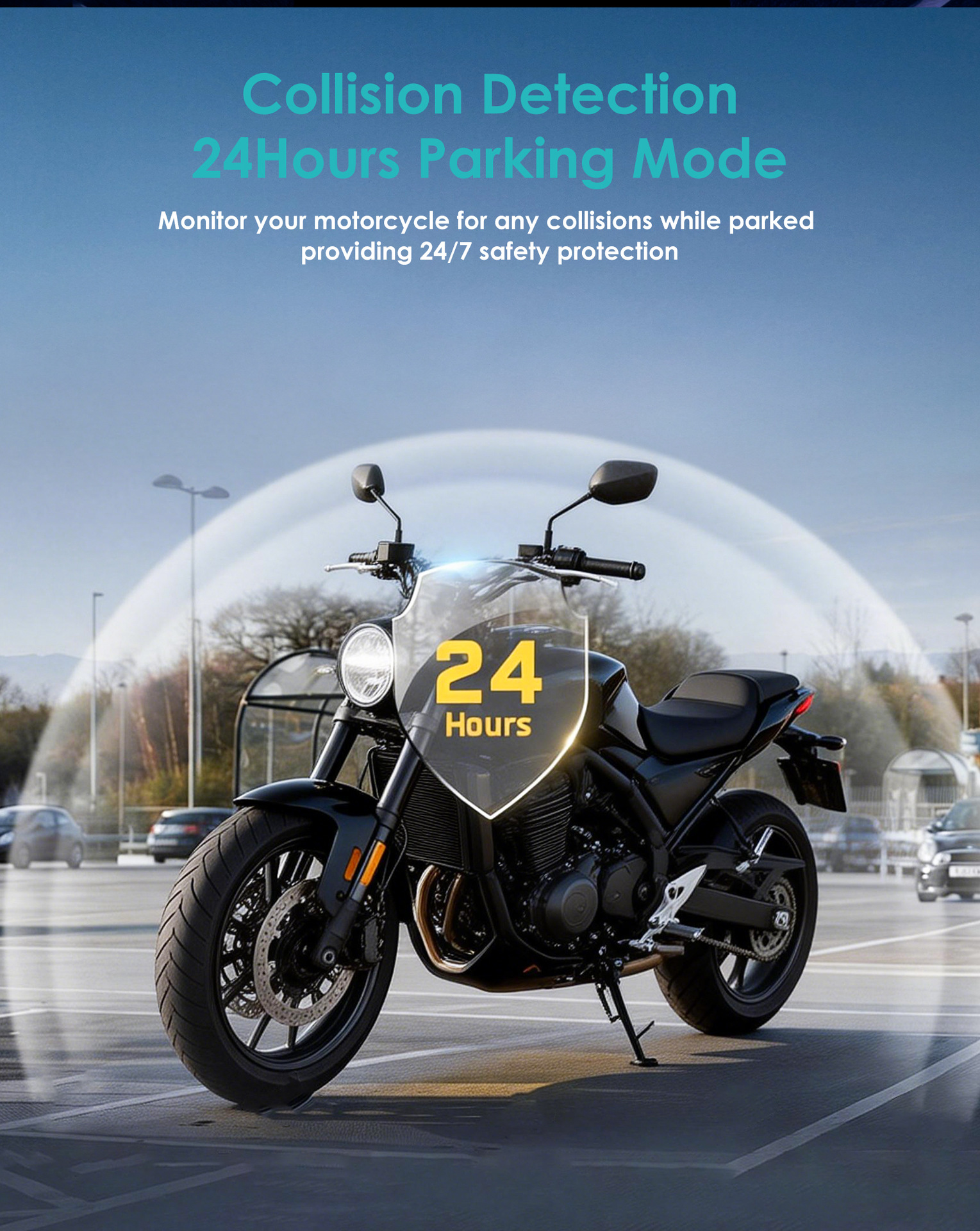 Cross-Border Best-Selling Dual-Recording Motorcycle Dashcam, Waterproof, Can Connect to Wifi, Hidden Installation Recorder