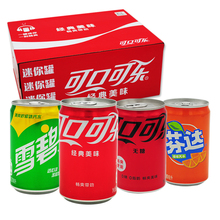 可口可乐 mini 迷你罐200ml*12罐 含糖无糖可乐雪碧汽水 组合饮料