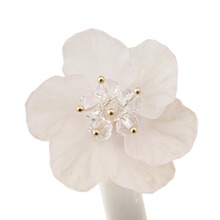 手工水晶串珠花苞朦胧花朵发饰辅料DIY韩版发夹头花发圈头绳配E18