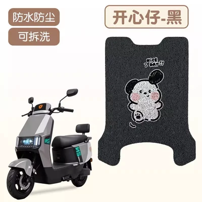 Electric vehicle foot mat special foot mats for electric - happy-boy-black-base-high-quality-silk-loop-waterproof-and-dustproof