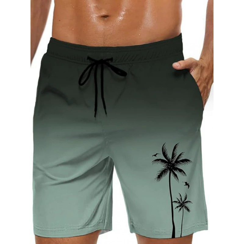 Один из поколения в поколение трансграничных шорт для гавайской серии европейские и американские мужские 3D-принты повседневные свободные пляжные брюки
