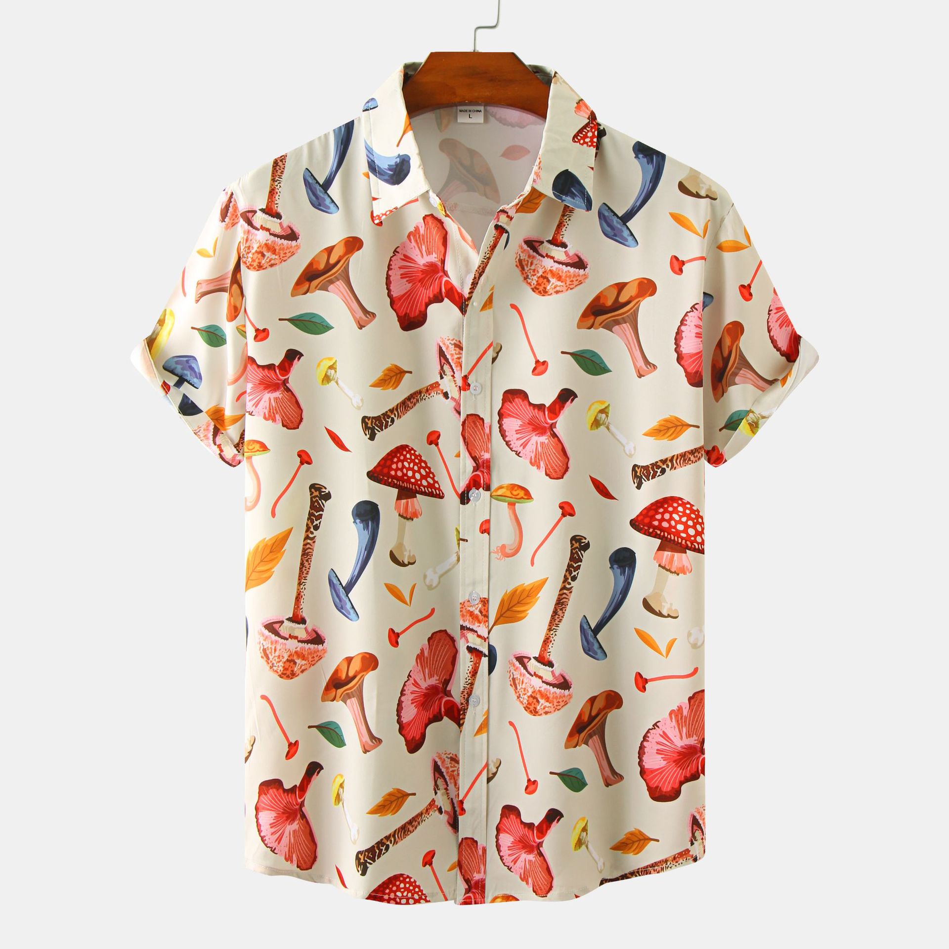 EBAY Comercio exterior 2022 verano nuevos hombres camisa casual delgada de manga corta Camisa juvenil camisa floral de los hombres