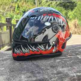 跨境新款儿童头盔自行车卡丁车儿童机车炫酷骑行安全头盔男女通用