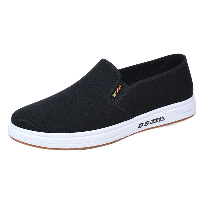 Внешняя торговля обувь, мужская повседневная обувь, слипоны рабочая ткань, дышащие парусиновые туфли на мягкой подошве, весенне-осенняя мужская обувь из чистого хлопка.